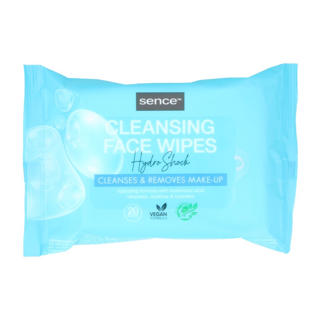 SENCE 20 CLEANSING FACIAL WIPES