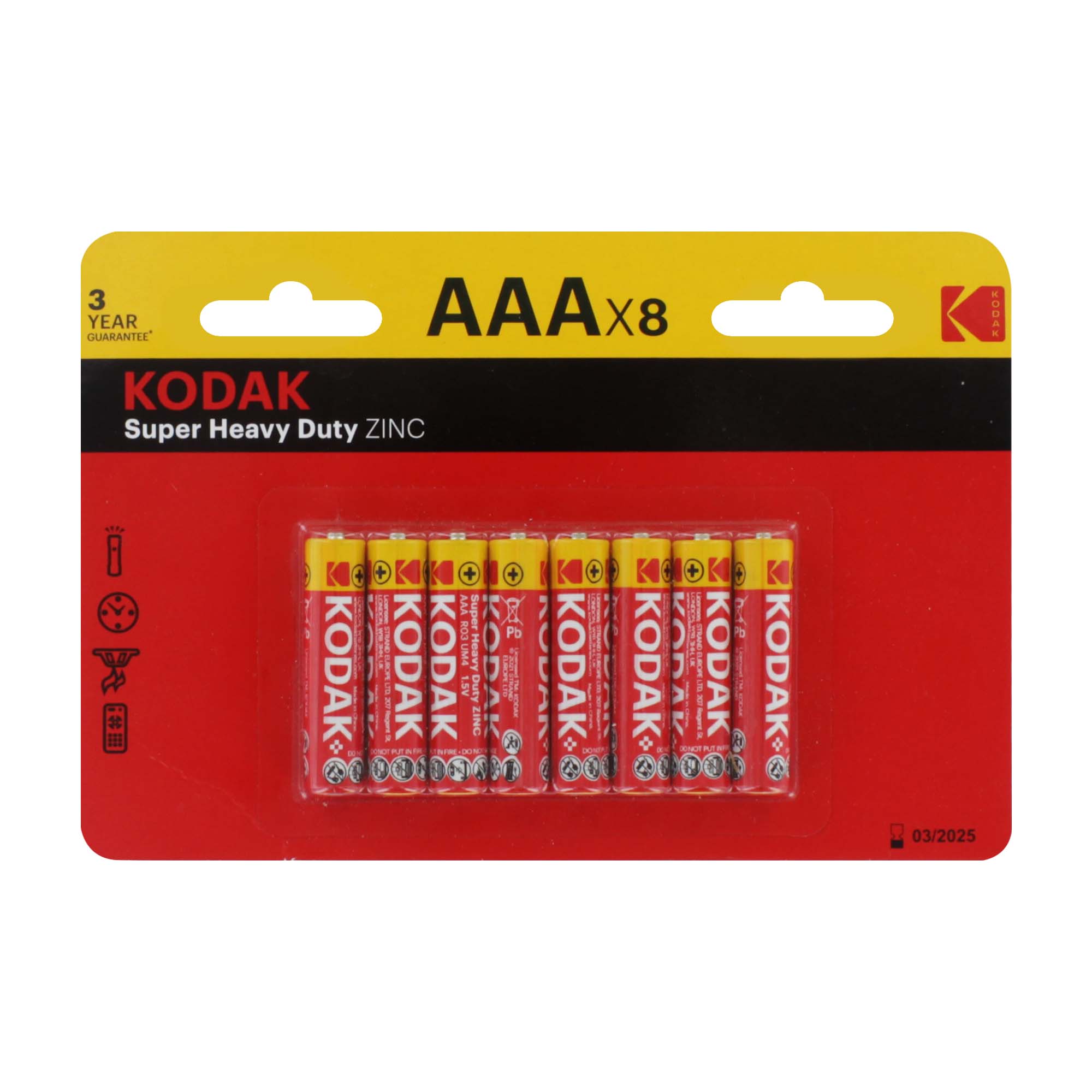 KODAK 8 PACK BATTERIES AAA
