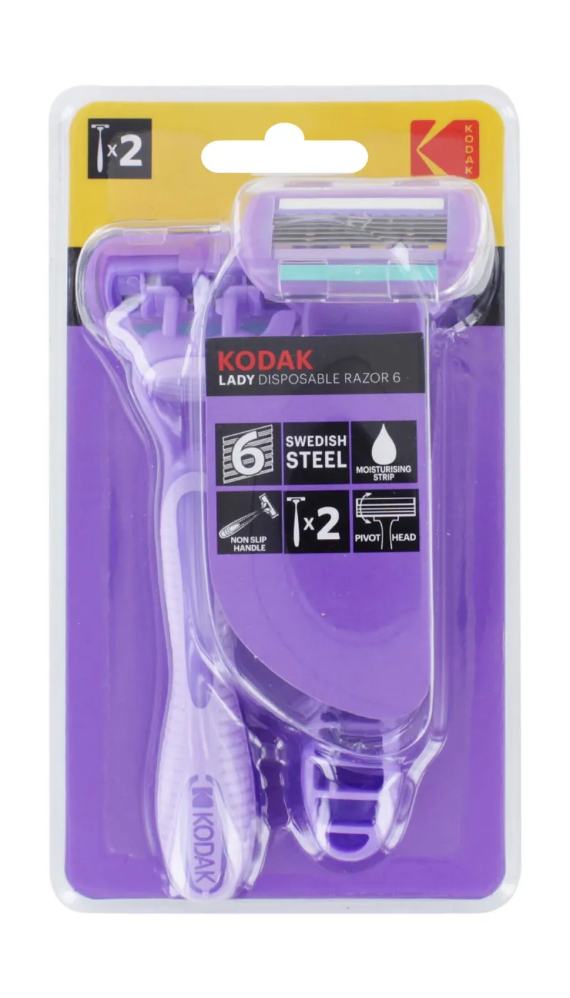 KODAK LADY 6 BLADE RAZORS 2s