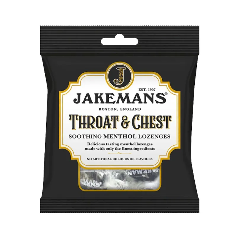 JAKEMANS THROAT & CHEST 73g BAGS x12