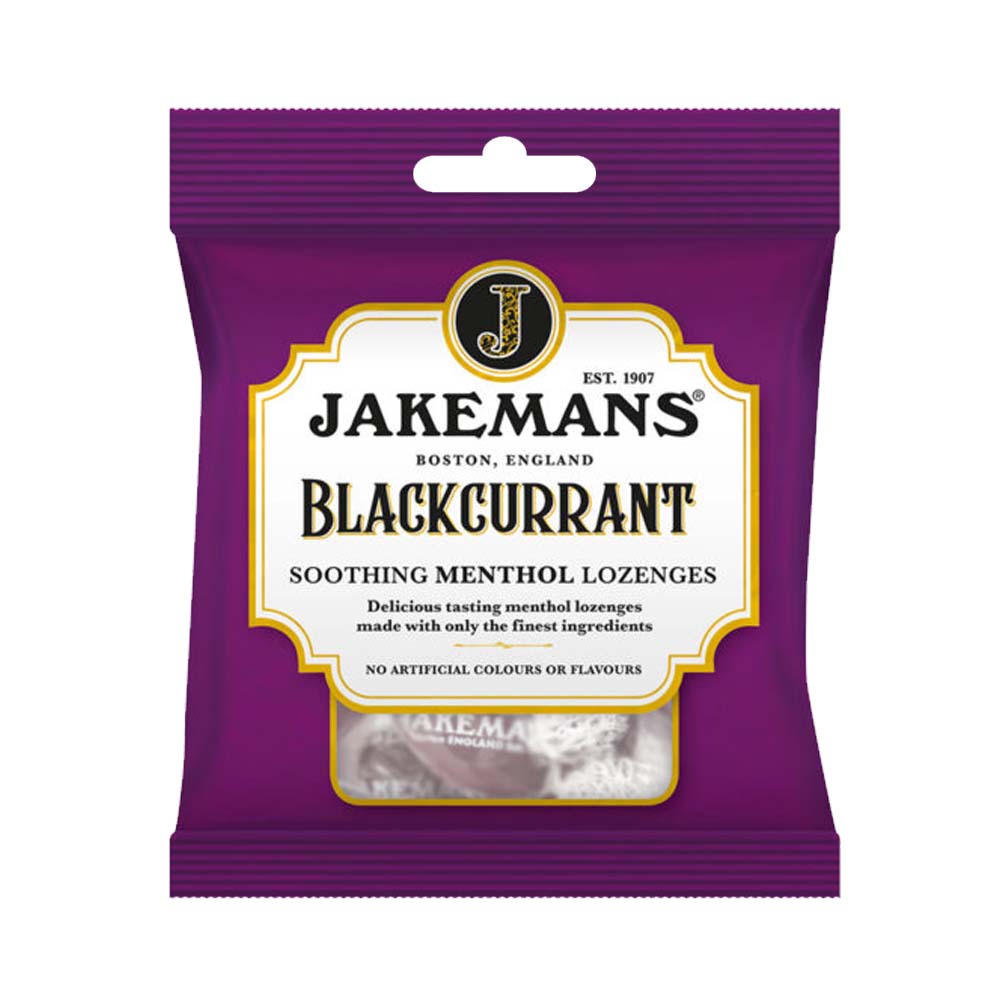 JAKEMANS BLACKCURRANT MENTHOL 73g x12
