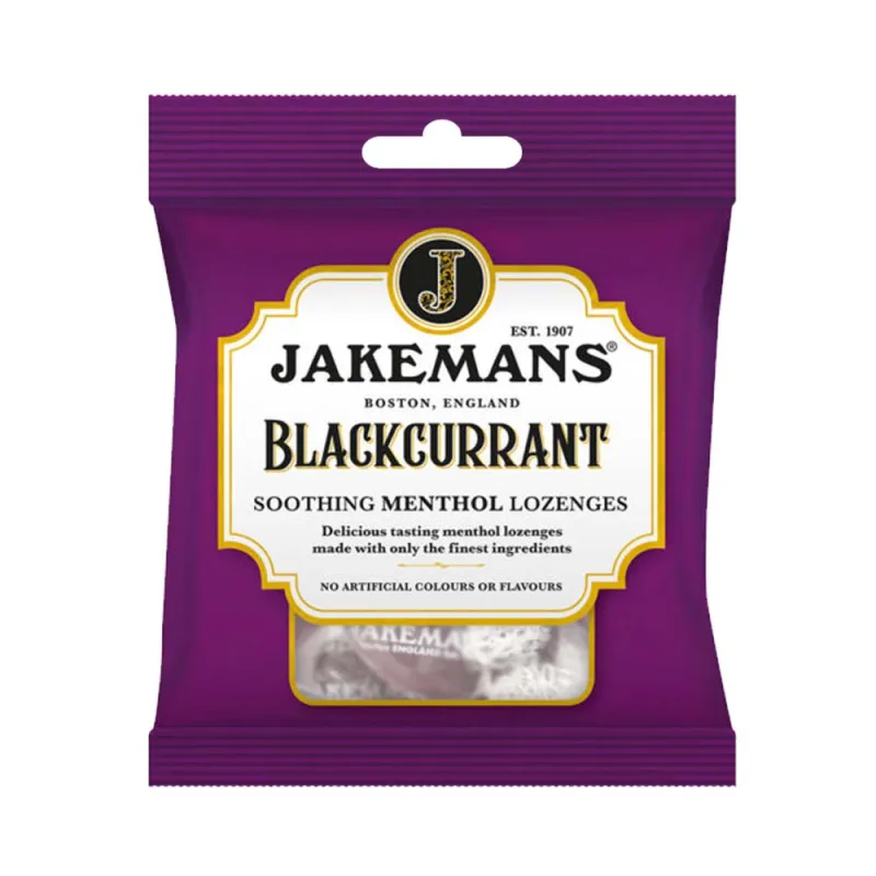 JAKEMANS BLACKCURRANT MENTHOL 73g x12