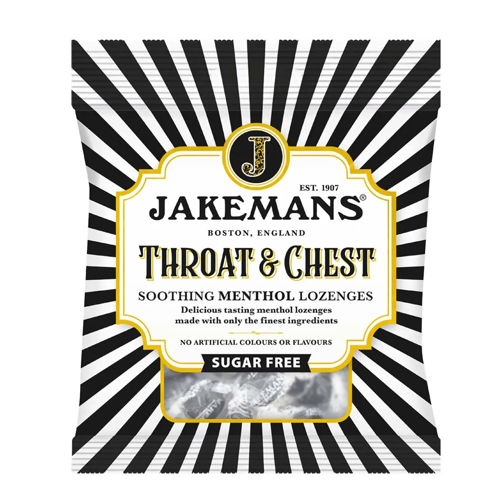 JAKEMANS SUGAR FREE THROAT & CHEST 50g x12