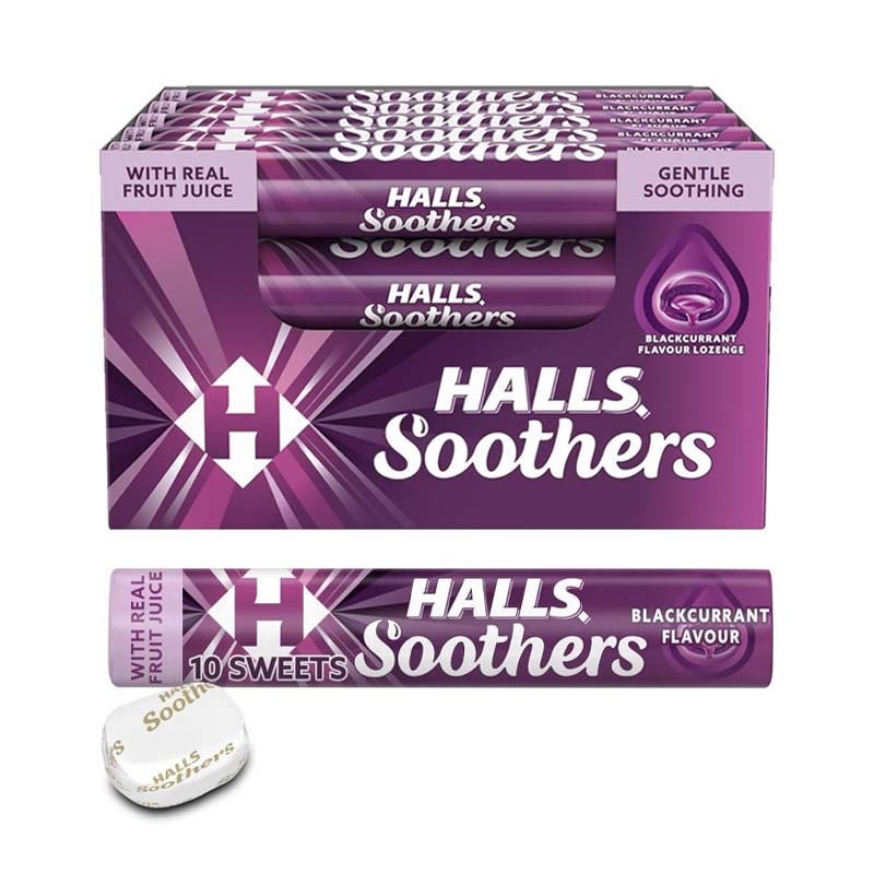 HALLS SOOTHERS BLACKCURRANT X20