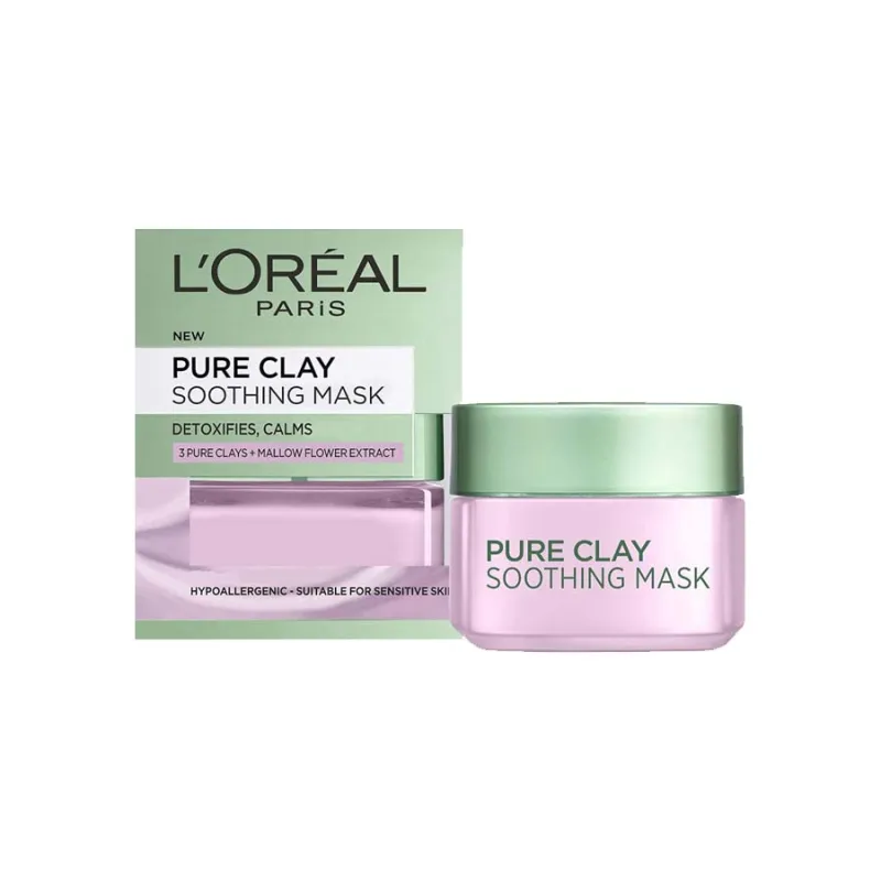 LOREAL PURE CLAY FACE MASK SOOTHING POT