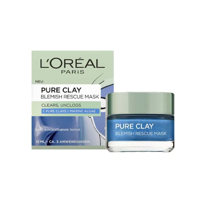 LOREAL PURE CLAY FACE MASK BLEMISH POT