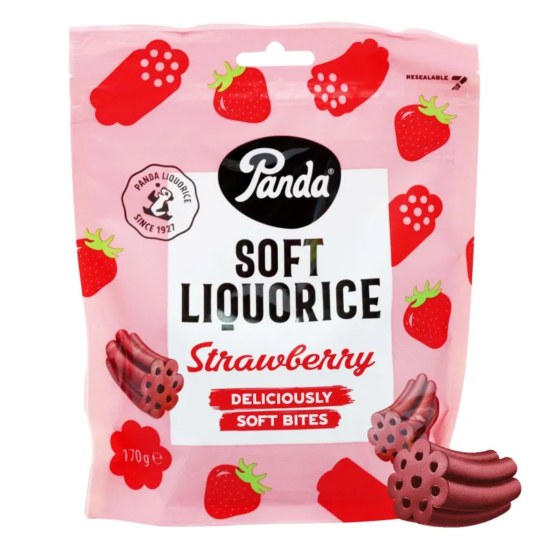 PANDA SOFT LIQUORICE STRAWBERRY 170g