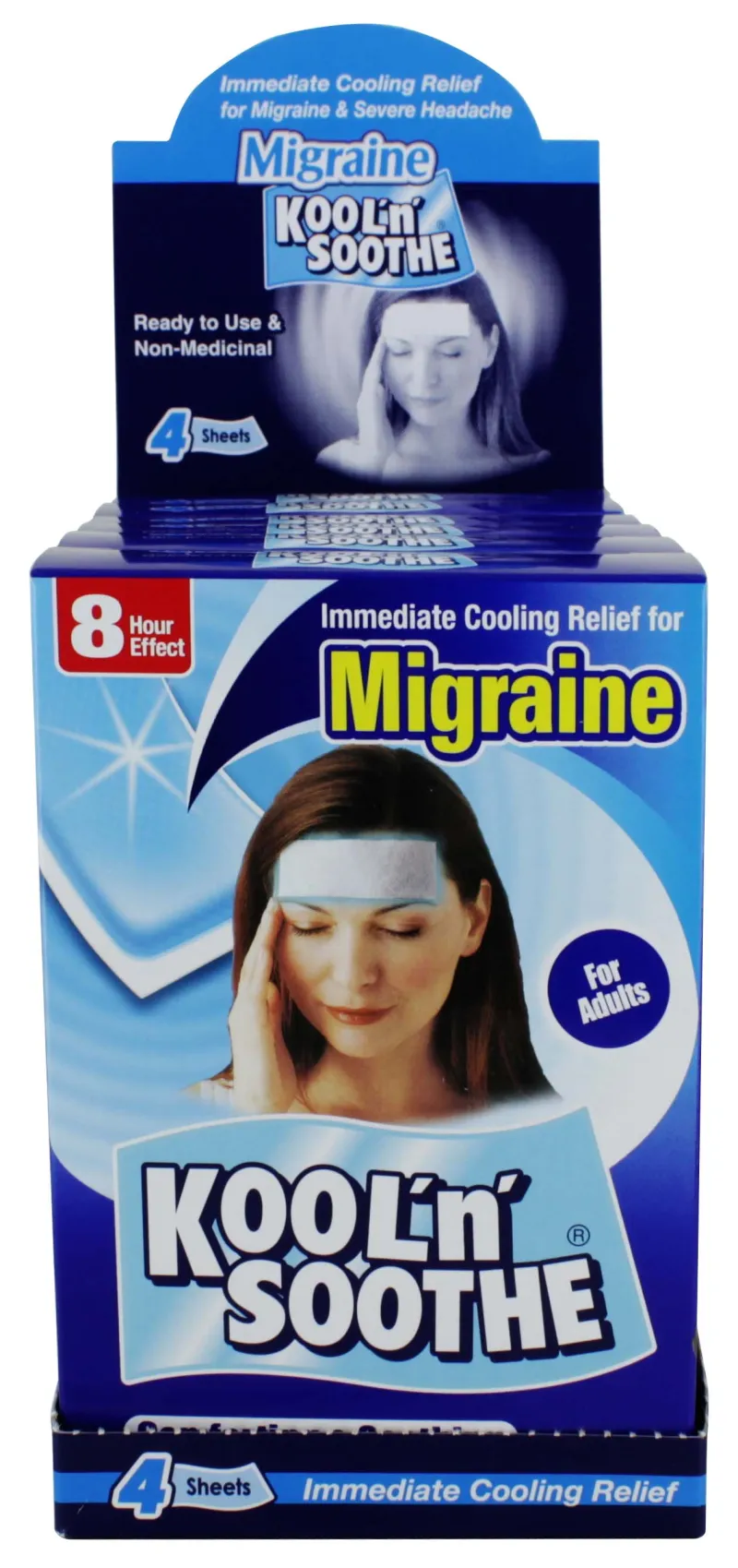 KOOL'N'SOOTHE MIGRAINE 4 SHEETS
