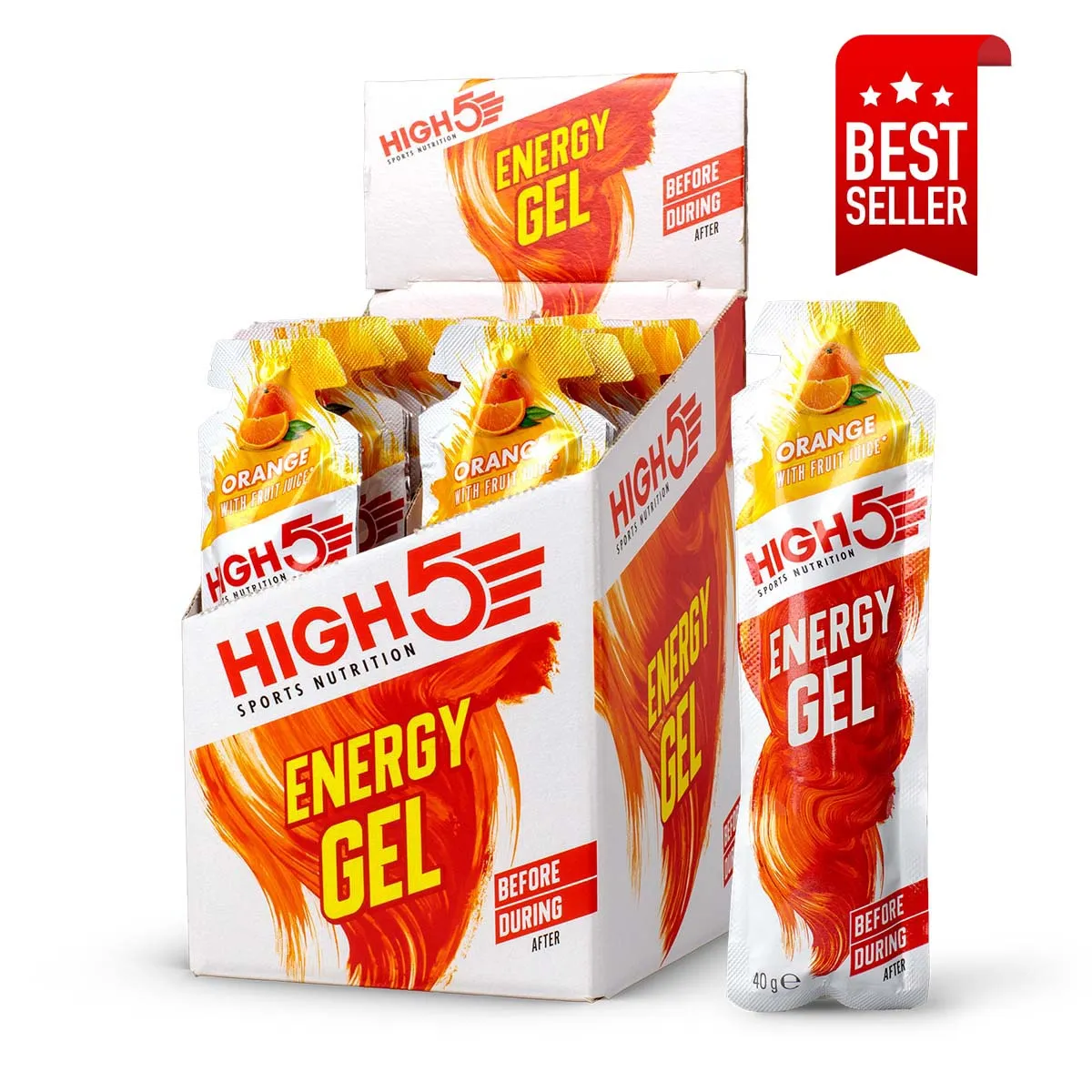 HIGH 5 ENERGY GEL ORANGE 40g x20