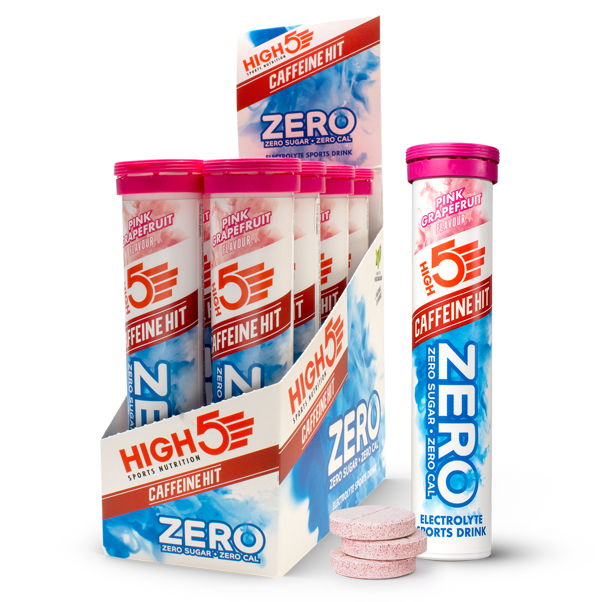 HIGH 5 ZERO SALTS CAFFEINE HIT PINK GRAPEFRUIT x8
