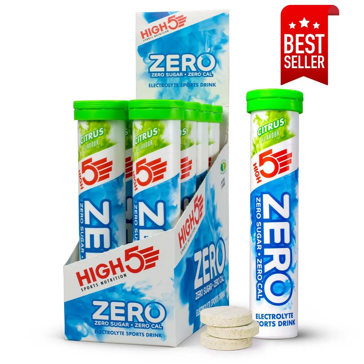 HIGH 5 ZERO SALTS TUBE CITRUS x8 ELECTROLYTE SPORTS DRINK