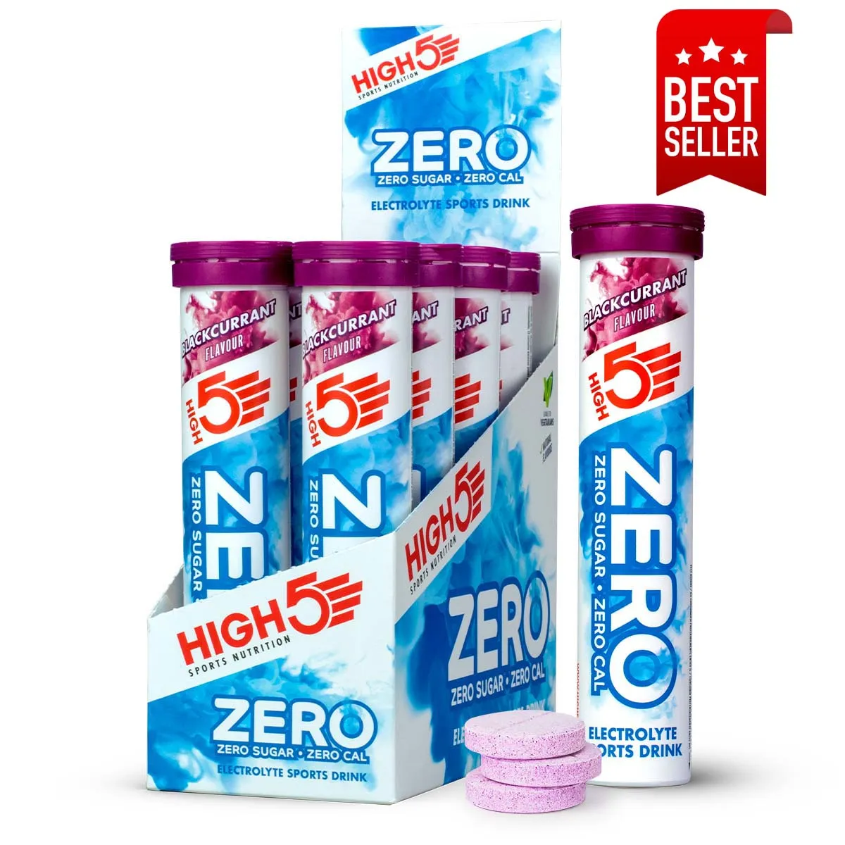 HIGH 5 ZERO SALTS TUBE BLACKCURRANT x8 ELECTROLYTE SPORTS DRINK