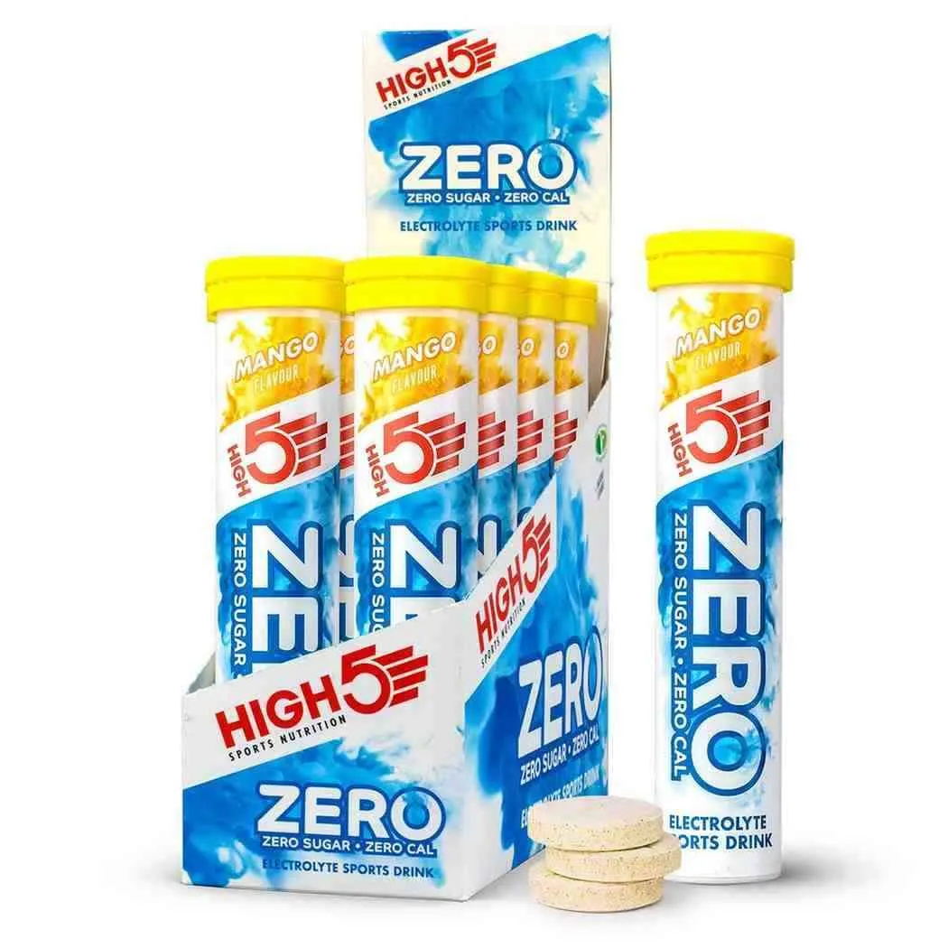 HIGH 5 ZERO SALTS TUBE MANGO x8 ELECTROLYTE SPORTS DRINK