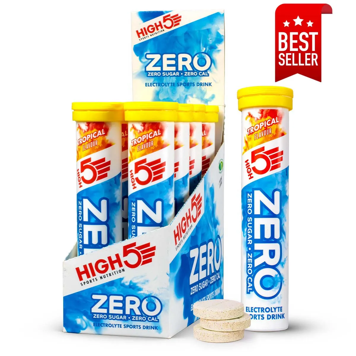 HIGH 5 ZERO SALTS TUBE TROPICAL x8 ELECTROLYTE SPORTS DRINK