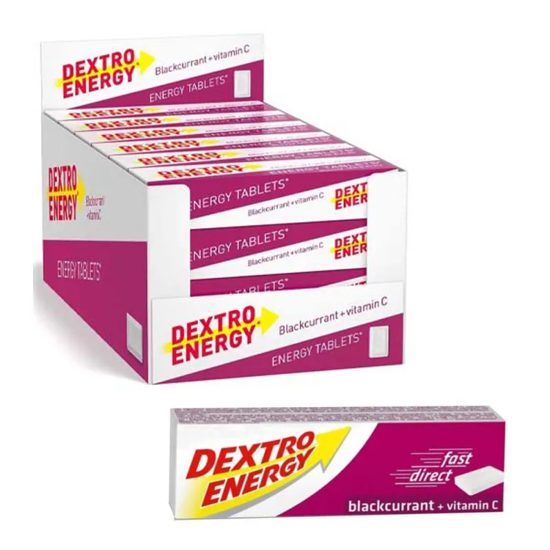 DEXTRO BLACKCURRANT ENERGY 14 TABLETS 47g x24