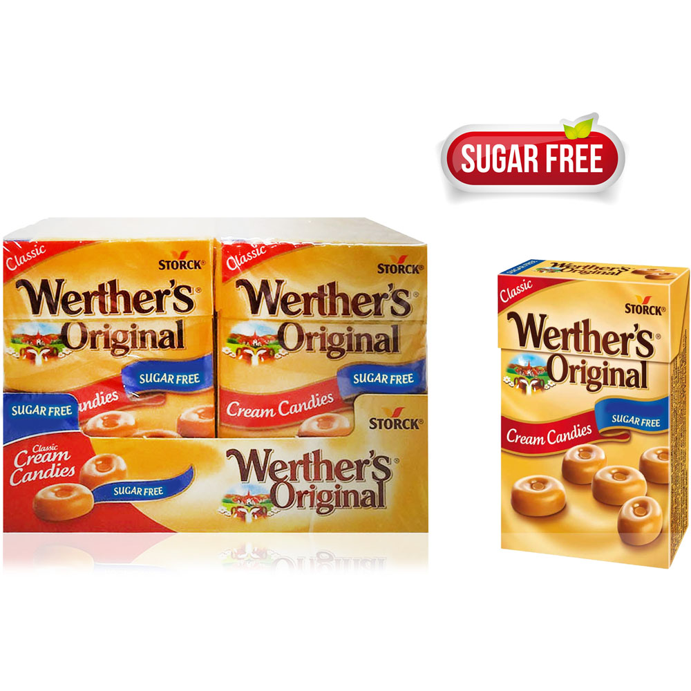 WERTHERS SUGAR FREE CANDIES x10