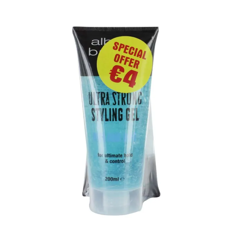 ALBERTO BALSAM STYLING GEL ULTRA STRONG 200ml twin pk