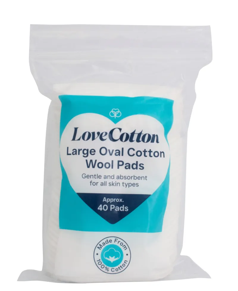 LOVE COTTON LARGE OVAL PADS 40s