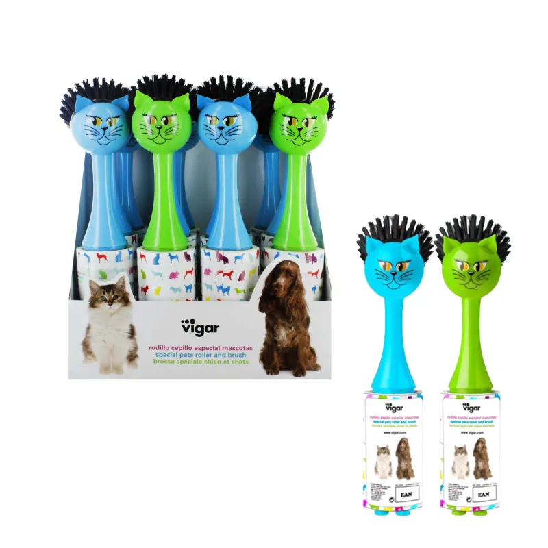 VIGAR PET BRUSH WITH ROLLER x12