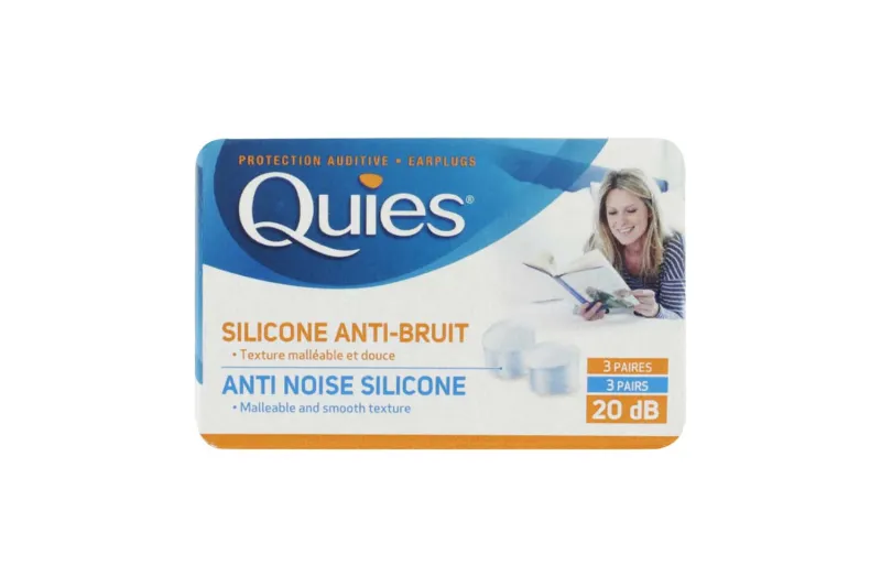 QUIES SILICONE EAR PLUGS CLEAR