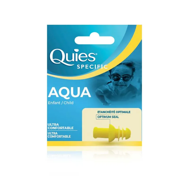 QUIES KIDS AQUAPLUG SWIMMING EARPLUGS