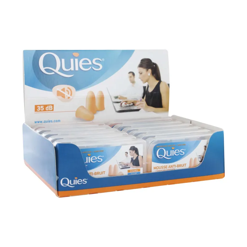QUIES FOAM EAR PLUGS(NEUTRAL)x 12