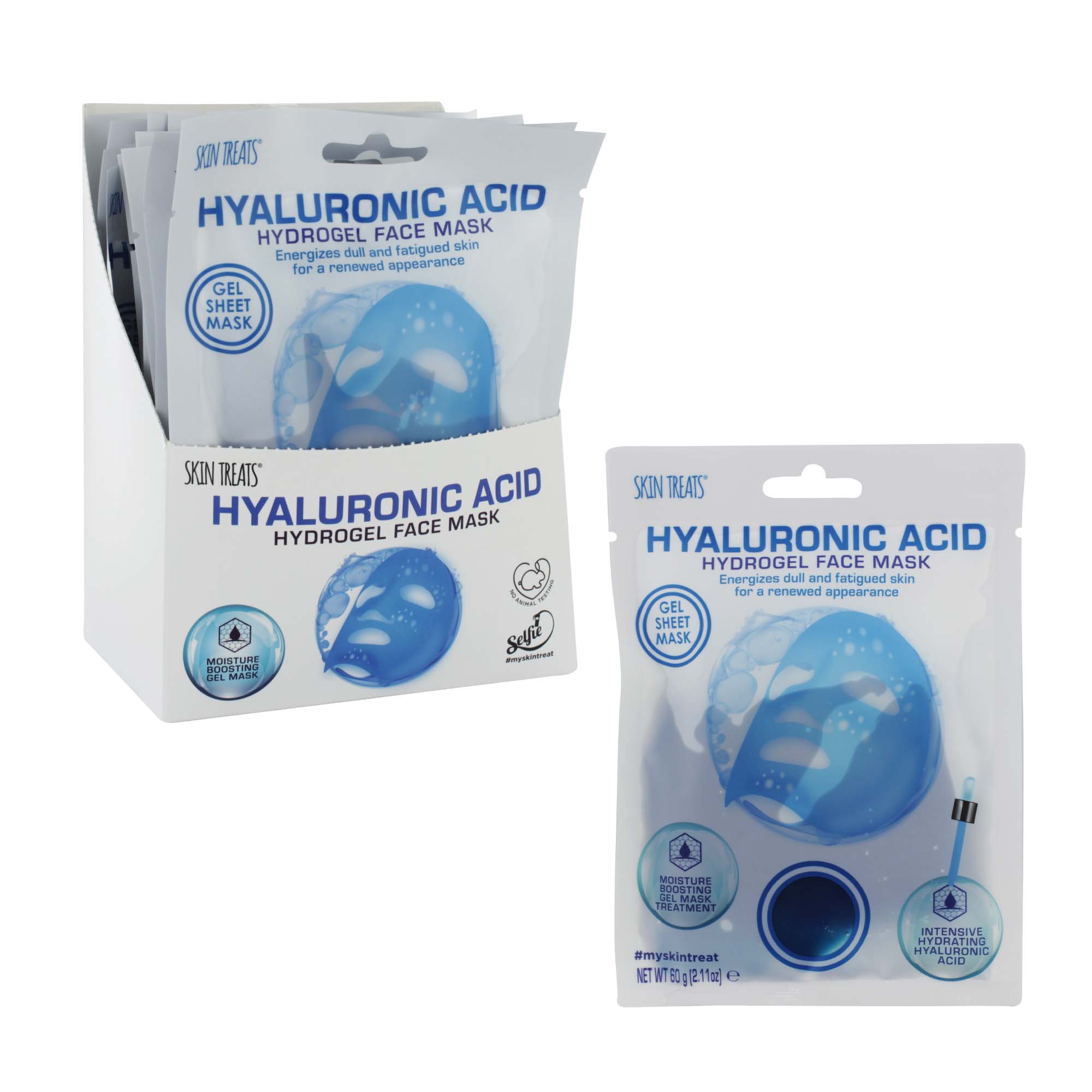 COLLAGEN HYALURONIC HYDROGEL FACE MASK DISP x12