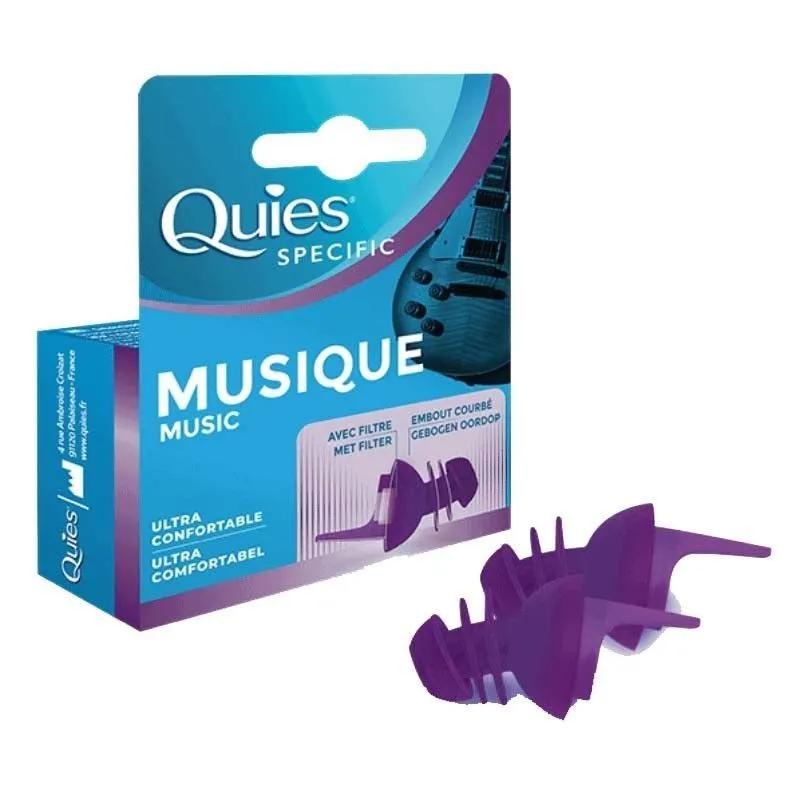 QUIES SPECIFIC MUSIC EAR PLUG WITH FILTER