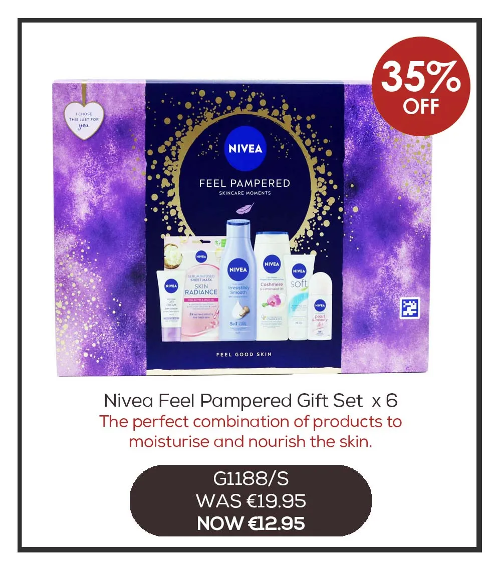 NIVEA FEEL PAMPERED 6pce GIFT SET***BLK FRIDAY 25