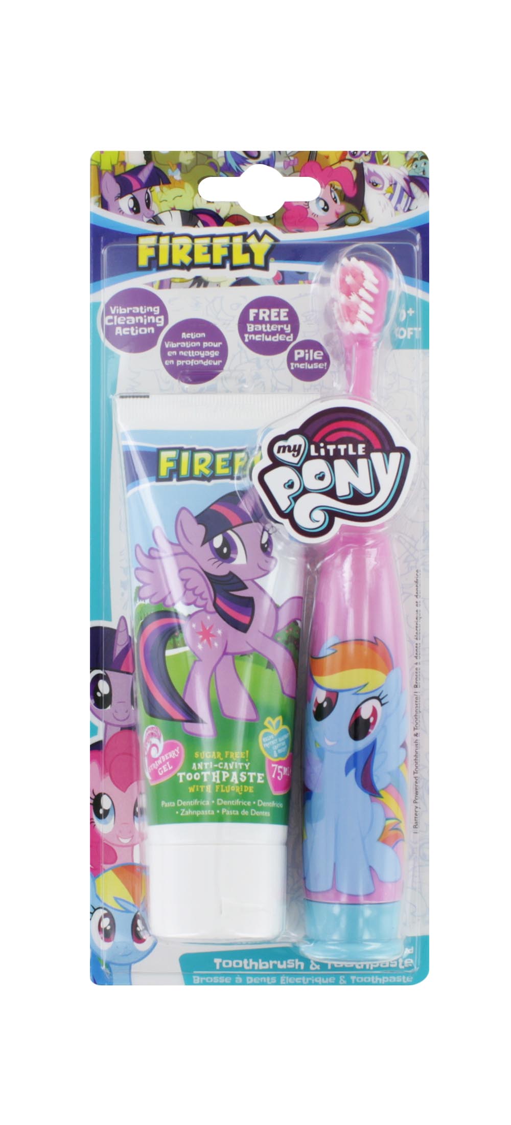 MY LITTLE PONY BATTERY TOOTHBRUSH & TOOTHPASTE SET