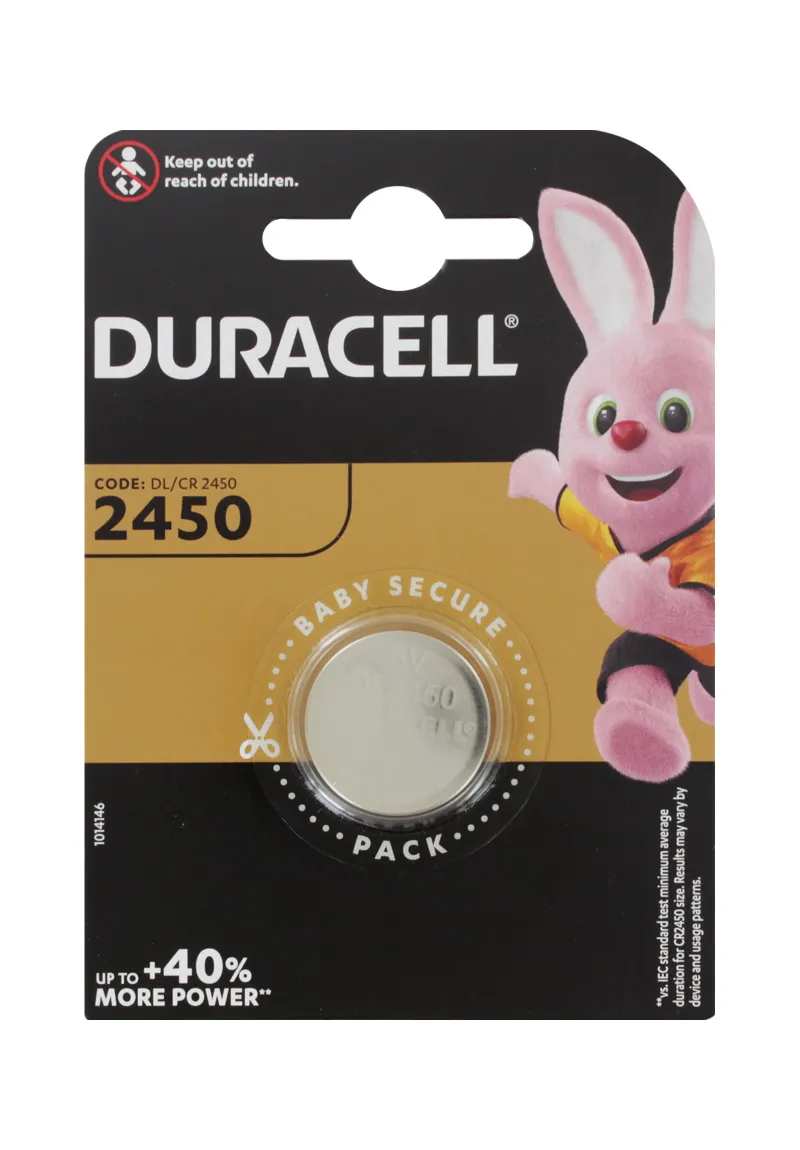 DURACELL CR-2450 LITHIUM BATTERY