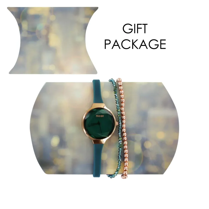 MOON DOVE JADE WATCH  GIFT BOX IN POUCH