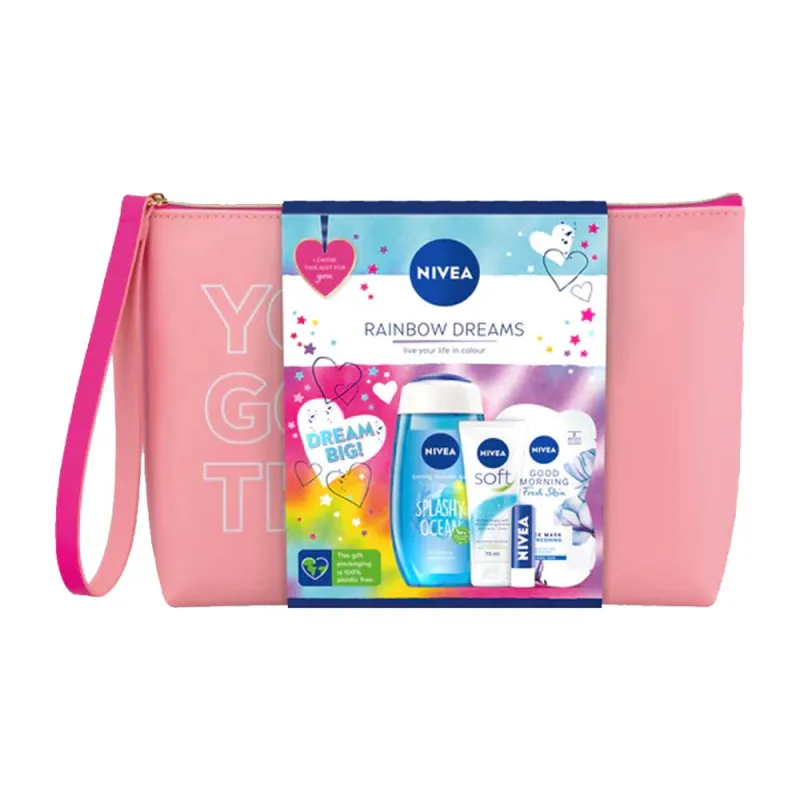 NIVEA RAINBOW DREAMS 5pce BAG SET