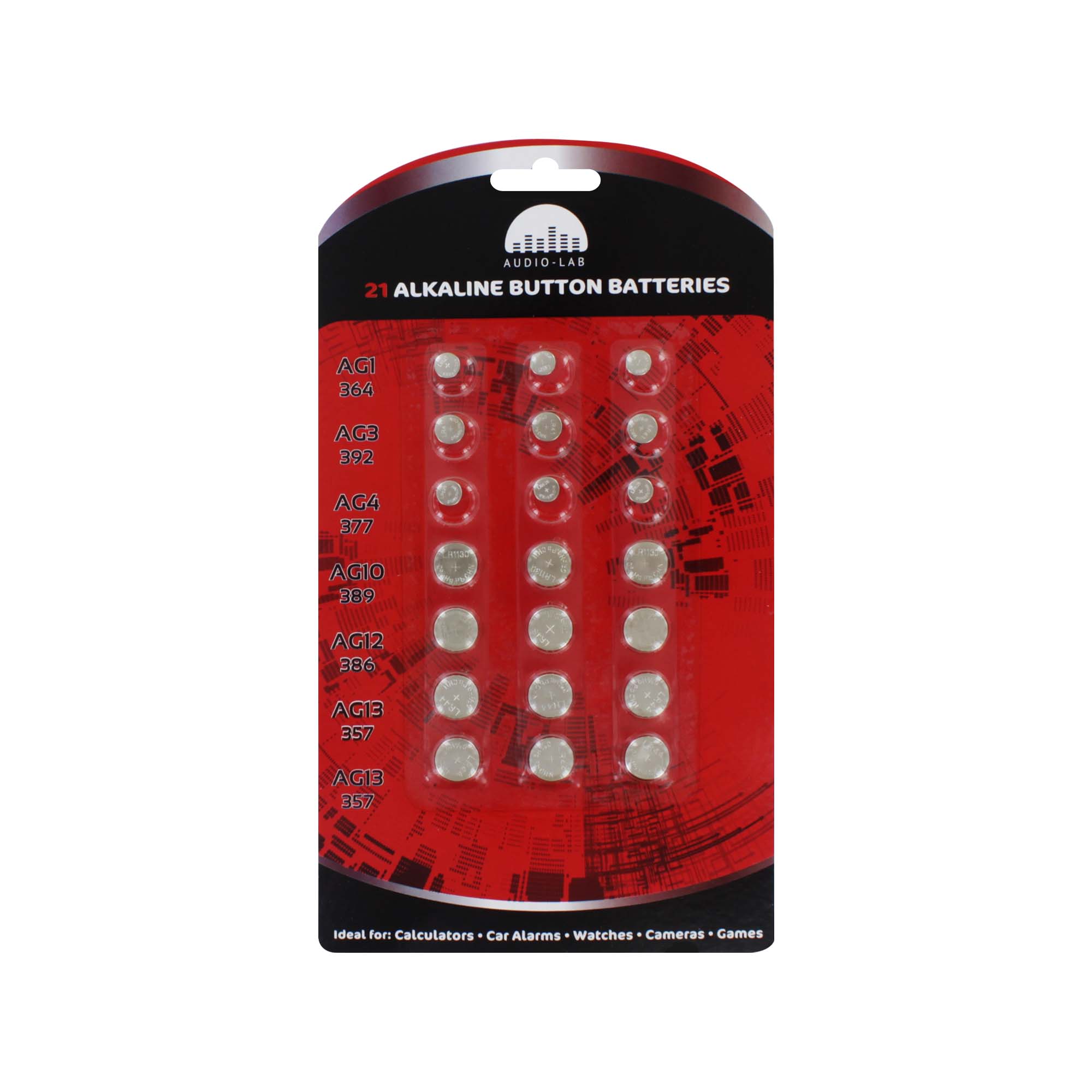 AUDIO LAB 21 MIXED BUTTON BATTERIES