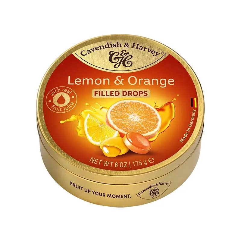 CAVENDISH & HARVEY LEMON & ORANGE DROPS 175g x 9