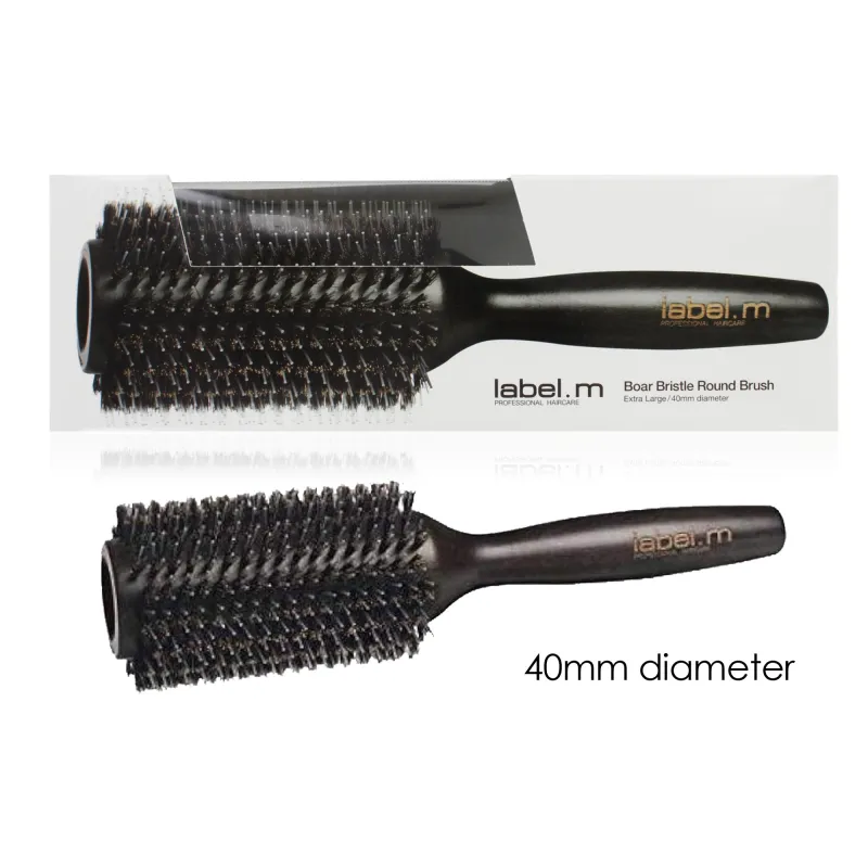 LABEL M BOAR BRISTLE ROUND BRUSH 40mm LGE
