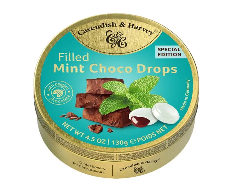 CAVENDISH & HARVEY MINT CHOCO FILLED DROPS 130g x 11