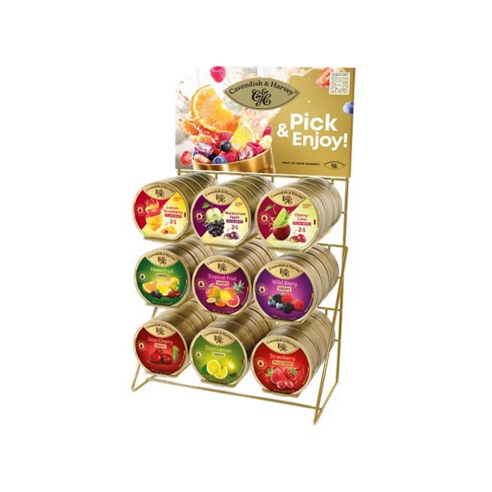 CAVENDISH & HARVEY EMPTY CDU HOLDS  36 TINS