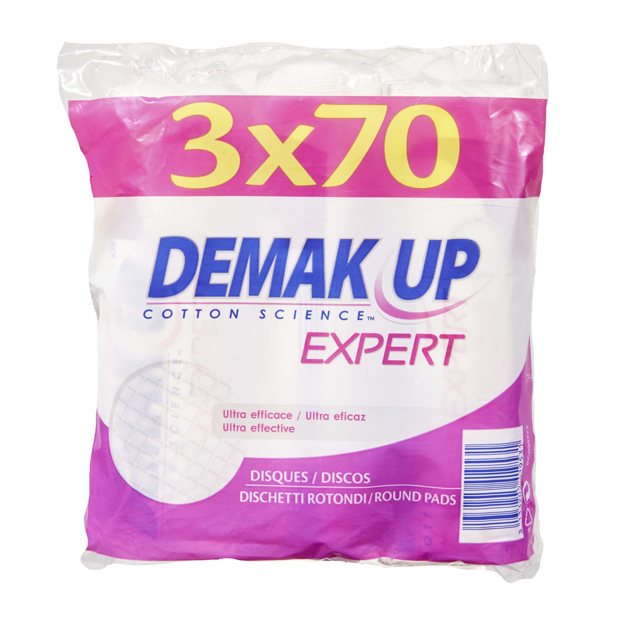 DEMAK UP EXPERT MULTIPACK COTTON ROUND 70s x 23 (480408)