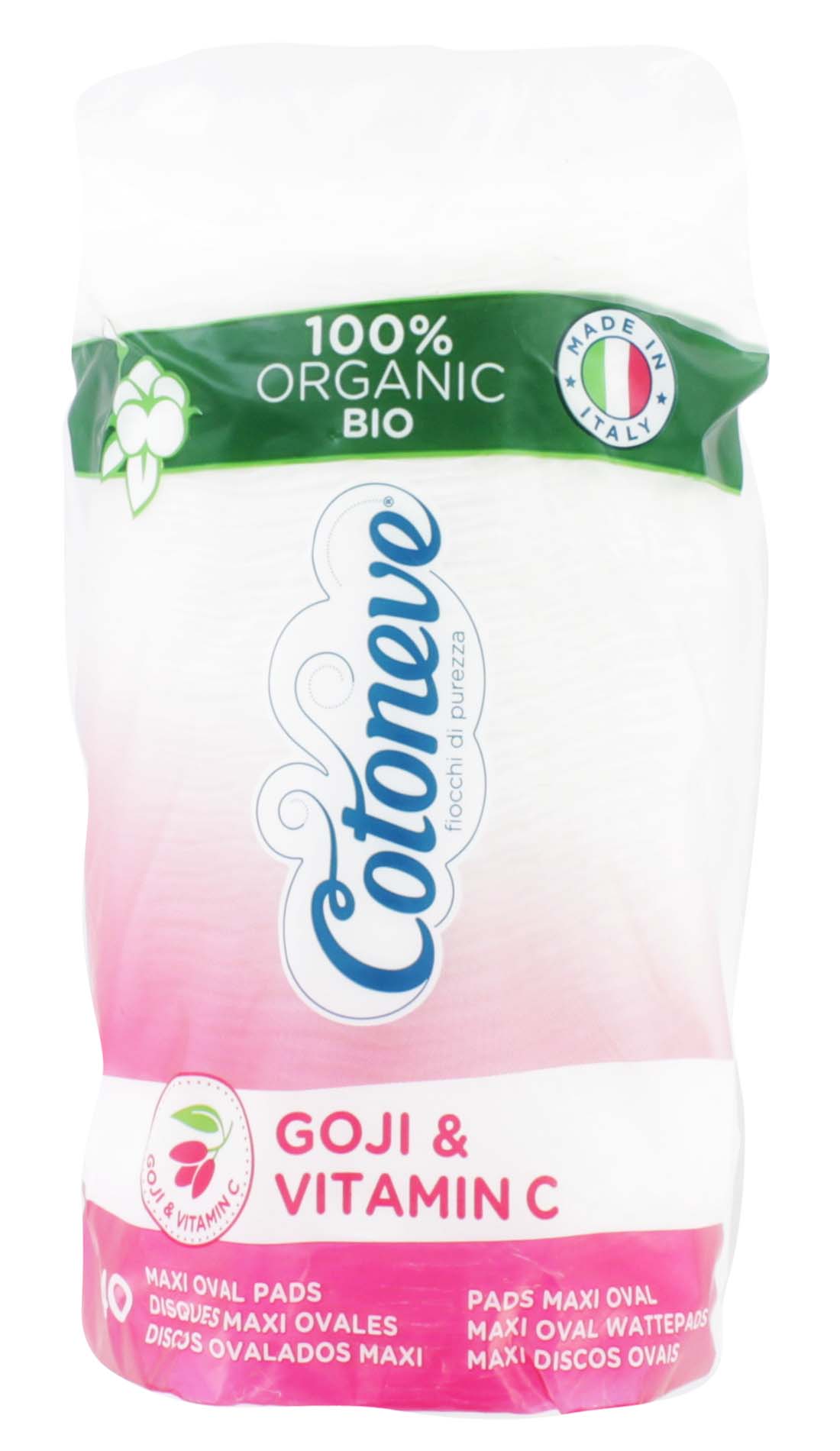 COTONEVE 40 MAXI OVAL COTTON DISCS GOJI BERRIES x12