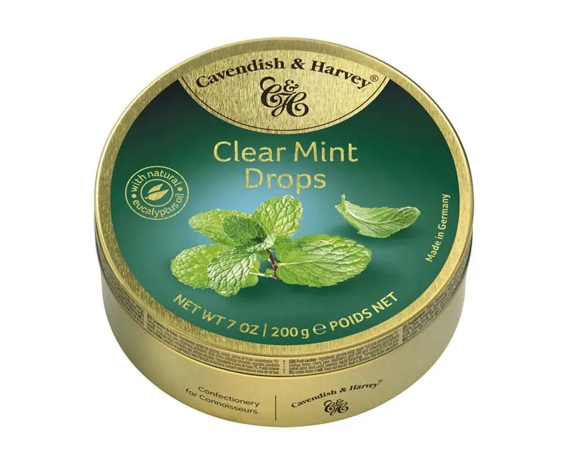 CAVENDISH & HARVEY CLEAR MINT DROPS 200g