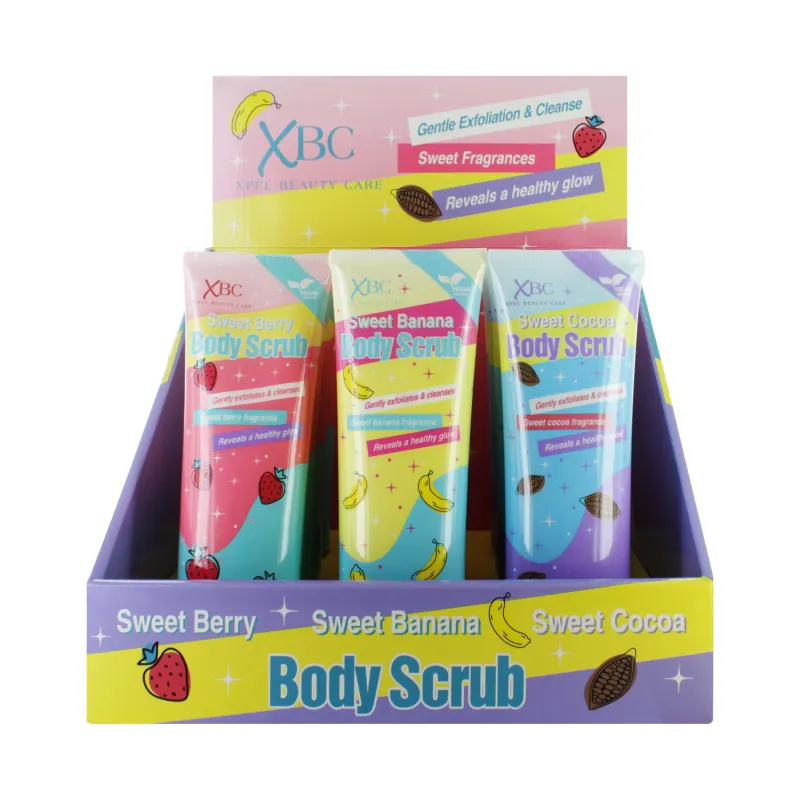 XBC SWEET BODY SCRUBS MIXED x 12