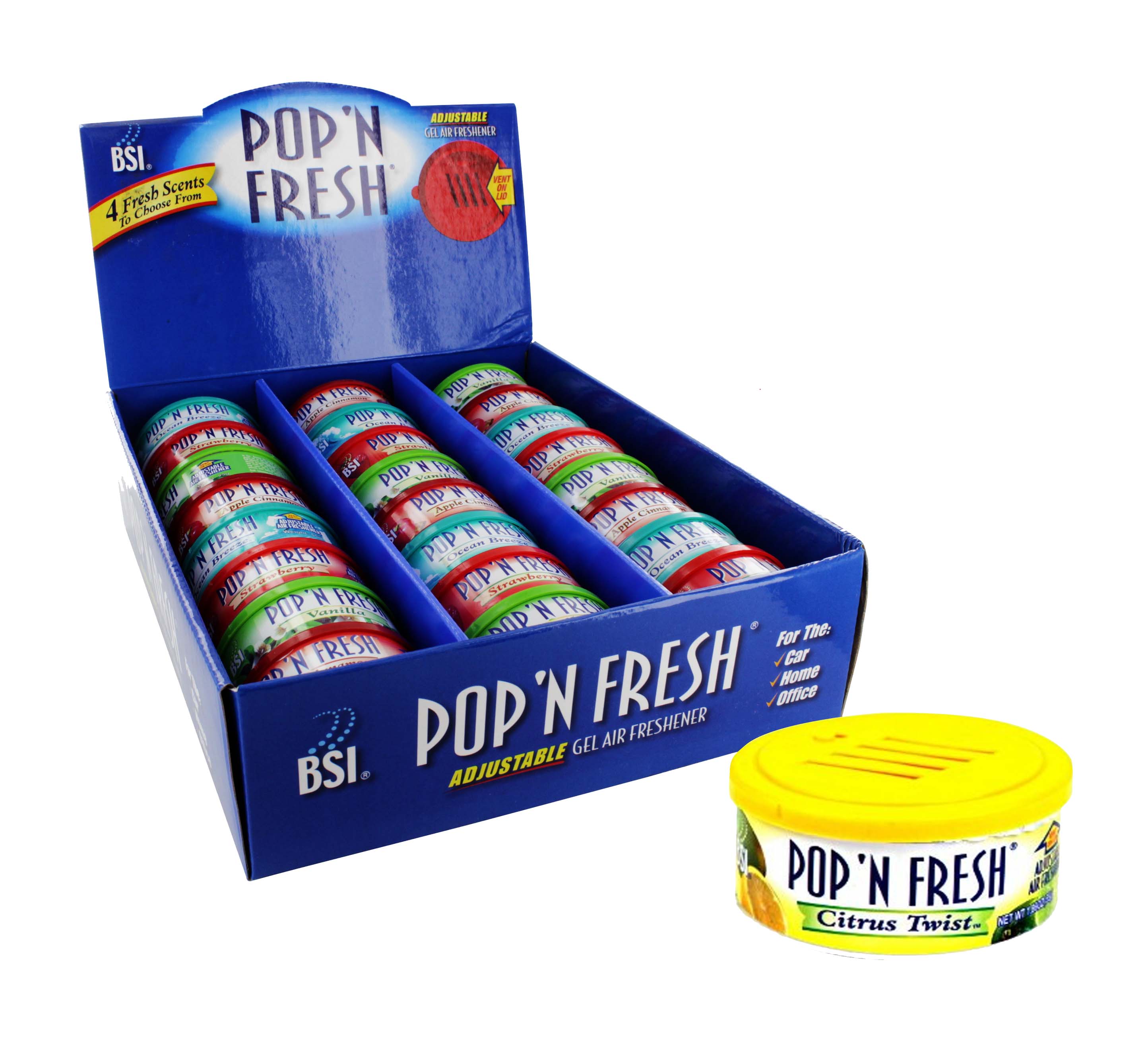 POP N FRESH GEL AIR FRESHNER x24