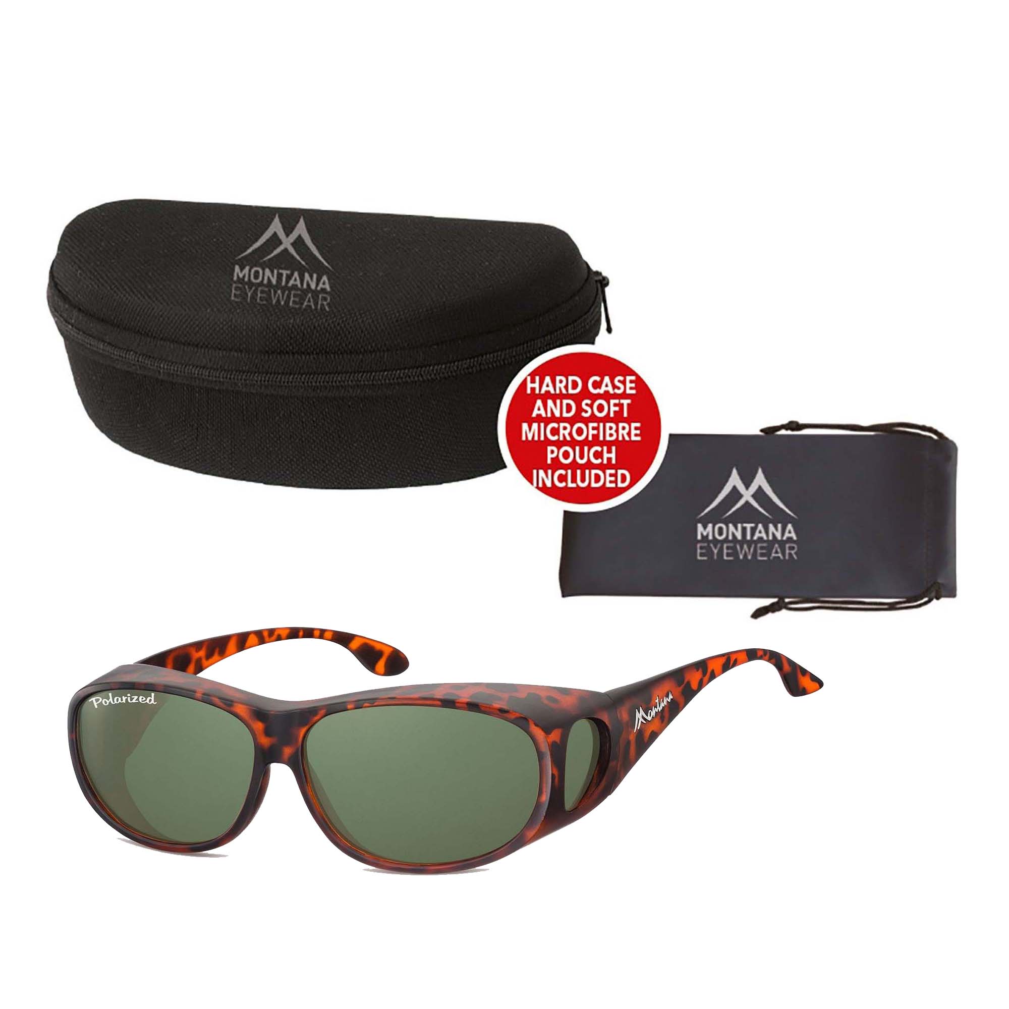 MONTANA FIT OVER SPECS POLARISED SUNGLASSES WITH CASE