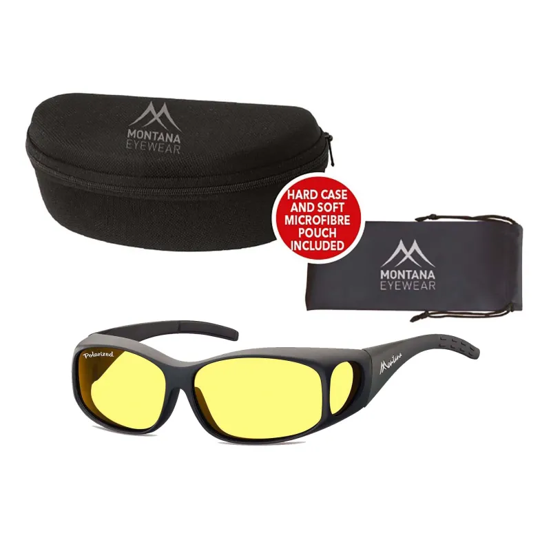 MONTANA FIT OVER SPECS NIGHT TIME GLASSES WITH CASE MFO1F