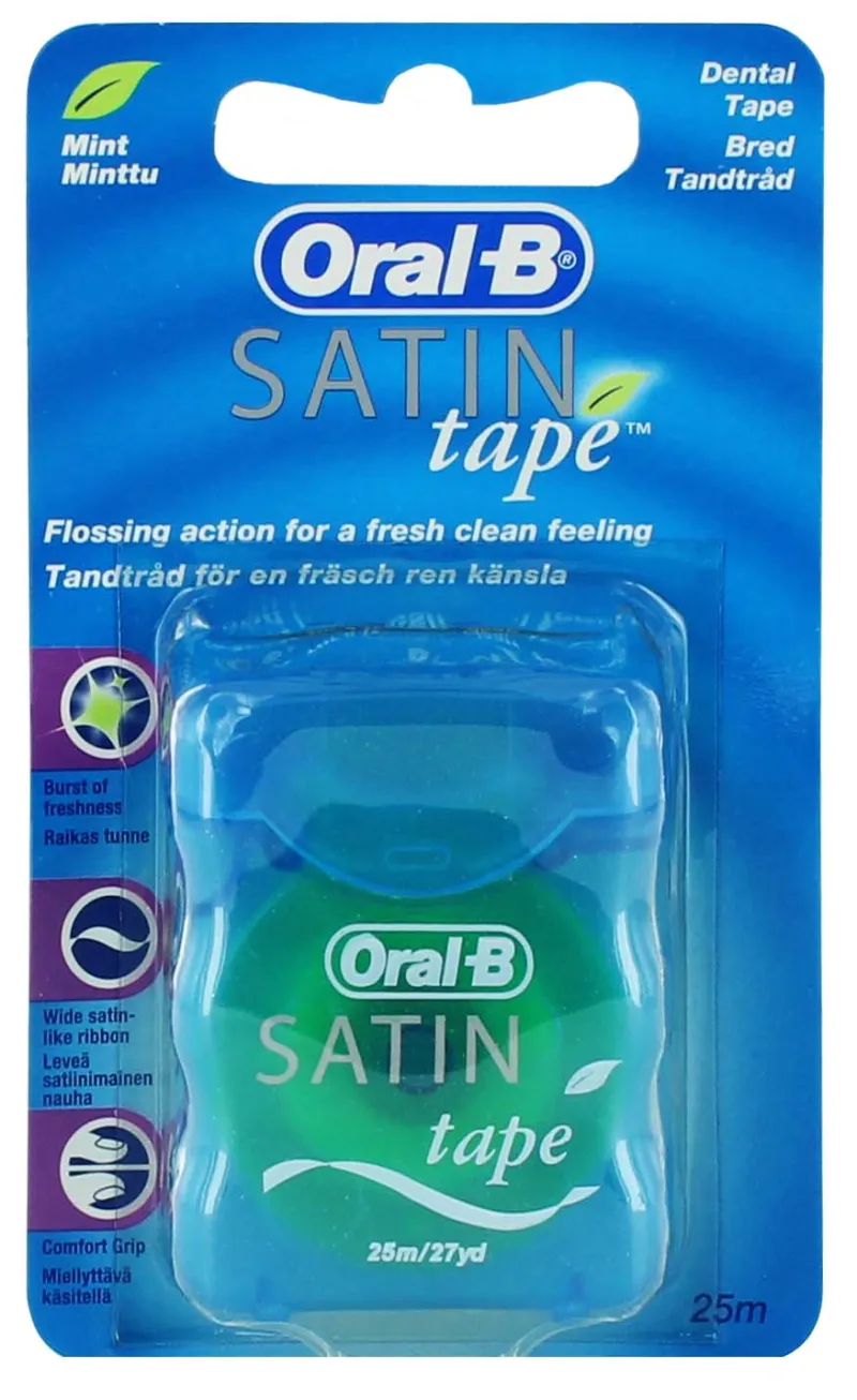 ORAL B SATIN FLOSSING 25m TAPE