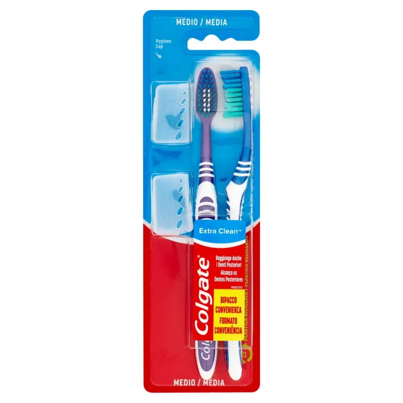 COLGATE EXTRA CLEAN TOOTHBRUSH 2 PACK