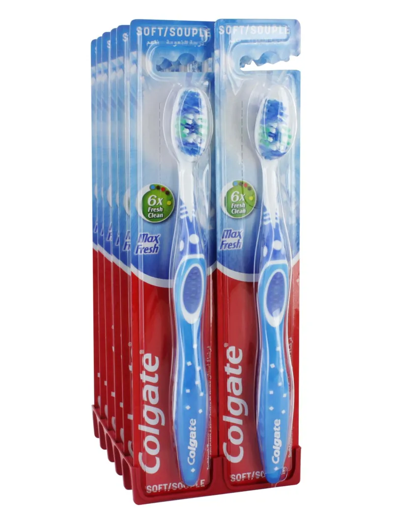 COLGATE MAX FRESH SOFT TOOTHBRUSH x12
