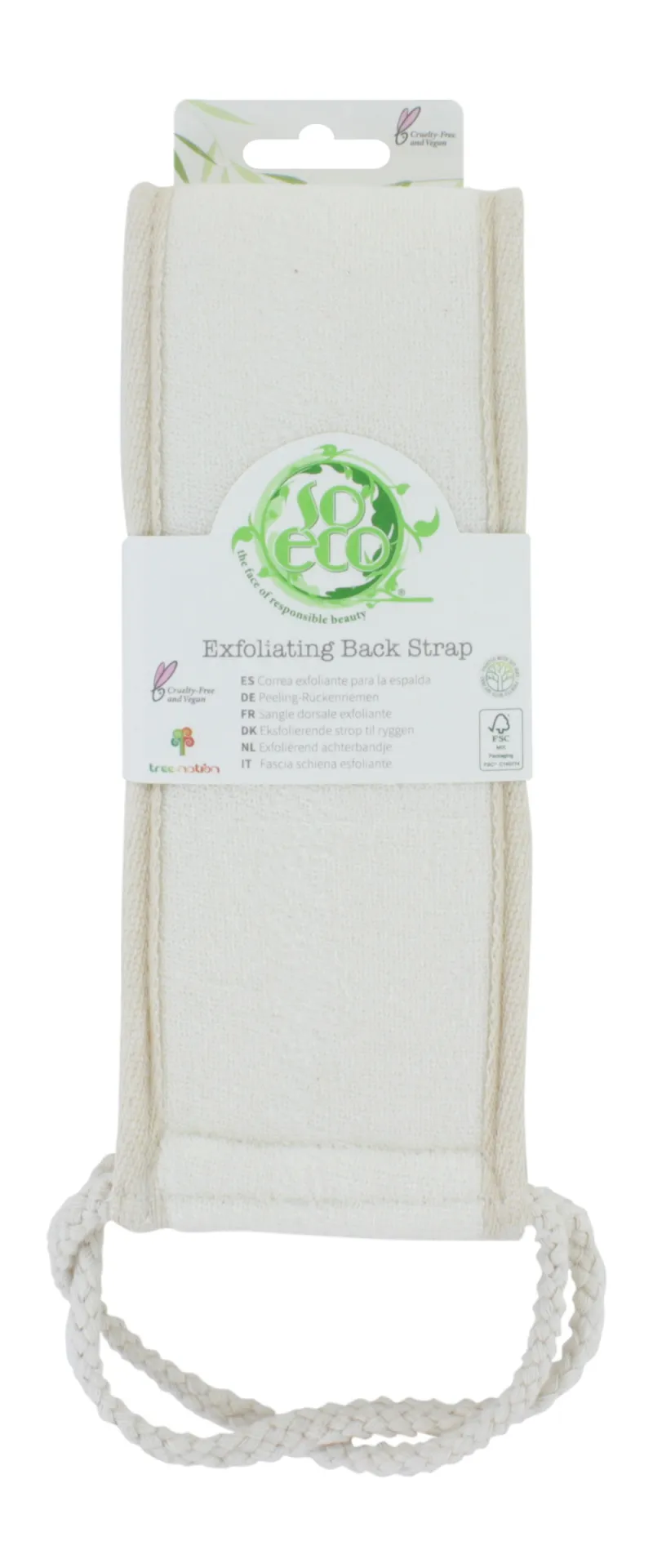SO ECO EXFOLIATING LOOFA BACK STRAP 80 40 047