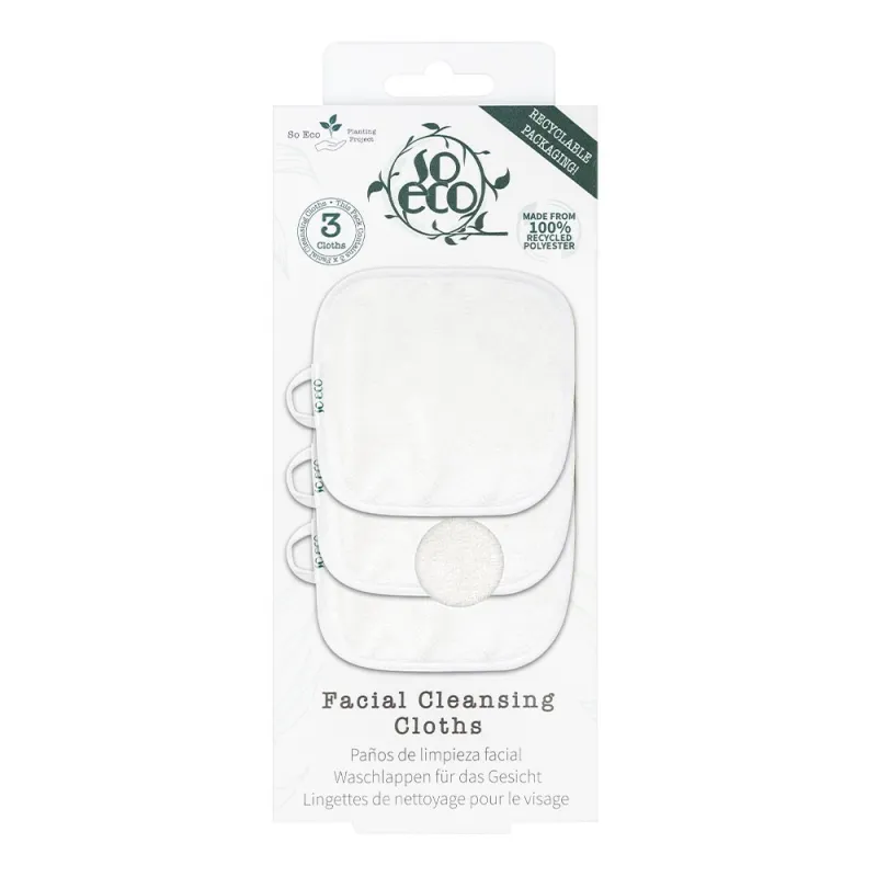 SO ECO 3 CLEANSING FACE CLOTHS 80 40 063